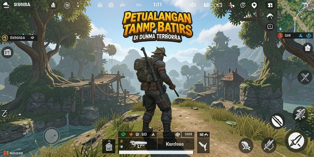 Tampilan indah dunia terbuka dalam gameplay 898A.