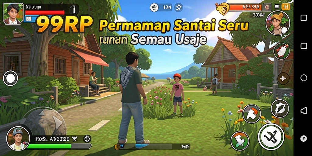 Tampilan gameplay seru dan menantang di 99RP.