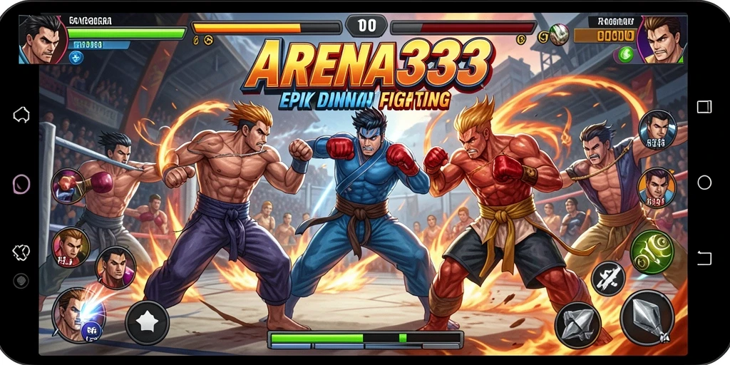 Tampilan gameplay menegangkan dengan pertarungan karakter yang dramatis.