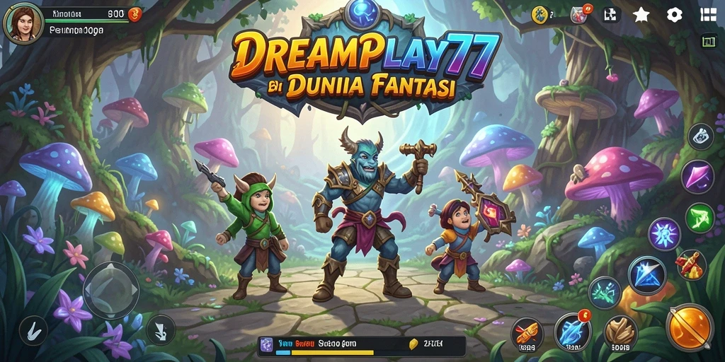 Tampilan gameplay yang mendebarkan di dunia petualangan DREAMPLAY77.