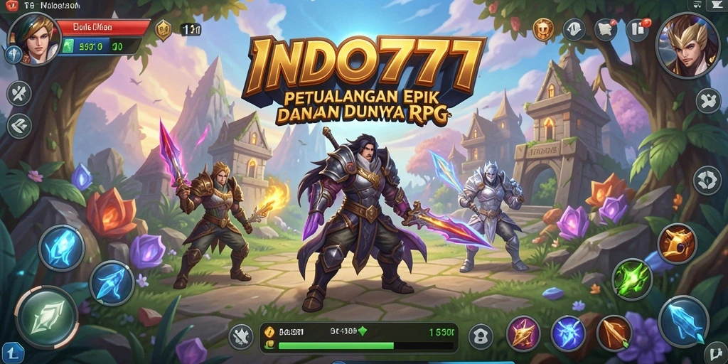 Tampilan gameplay epik di dunia RPG yang menawan.