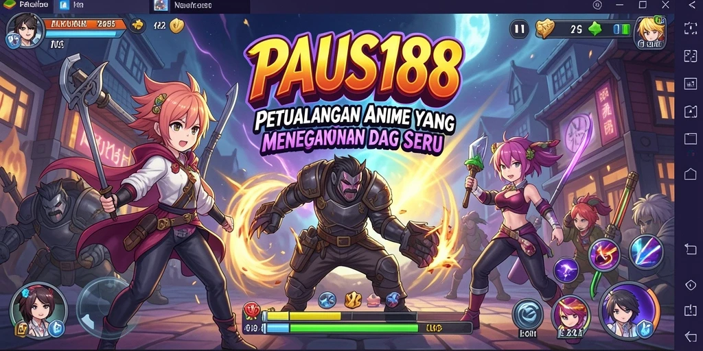 Tampilan menarik dari gameplay Anime PAUS188 yang penuh warna.