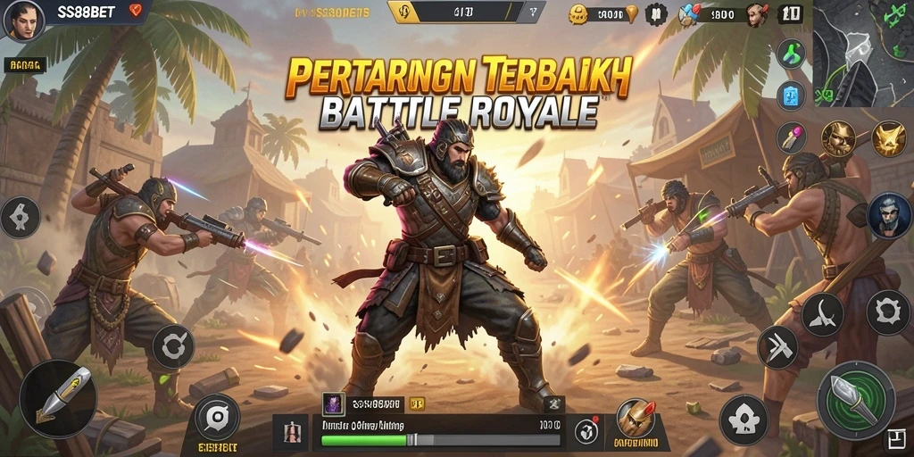 Screenshot gameplay SS88BET dengan pertarungan seru.