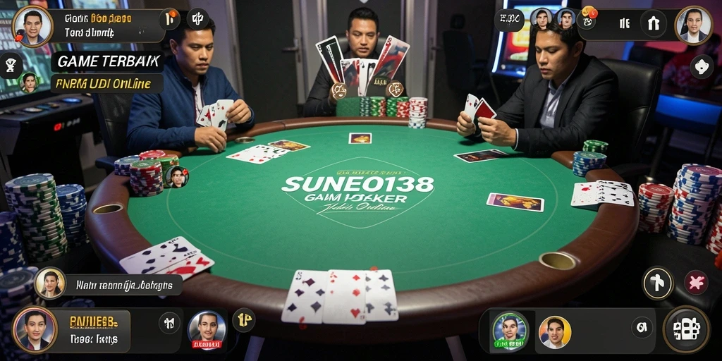 Tampilan gameplay SUNEO138 yang seru dan penuh strategi Poker.