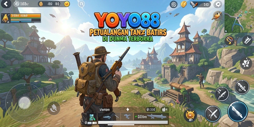 Screenshot gameplay <strong>YOYO88</strong> menampilkan petualangan seru di dunia terbuka.